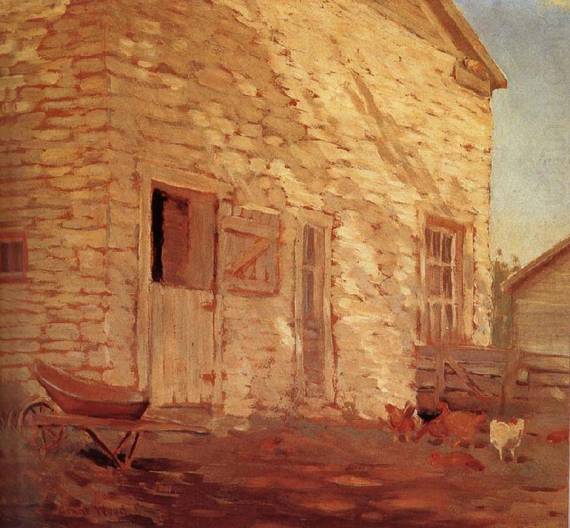 Grant Wood Old Stone and barn china oil painting image
